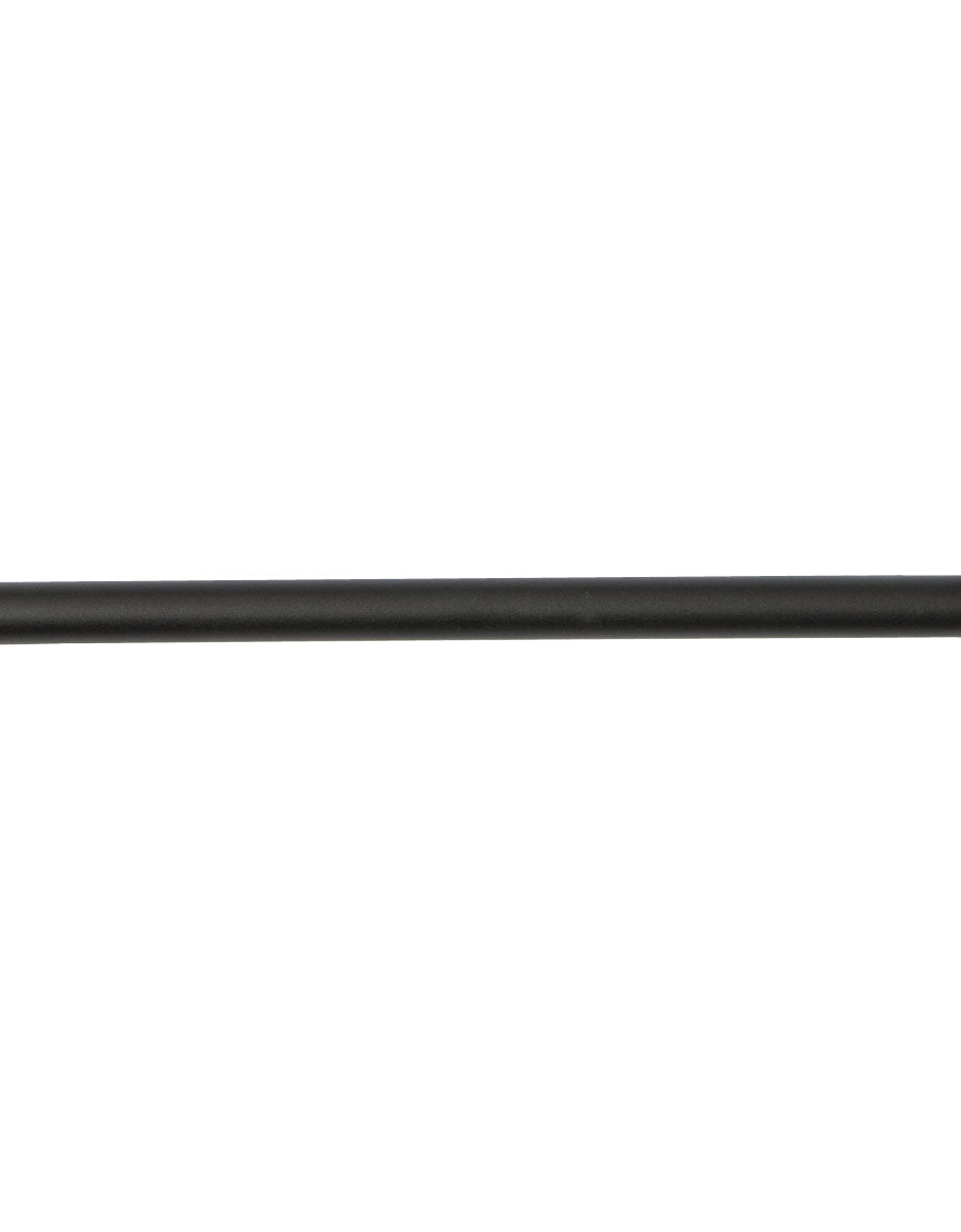 Curtain rod, black and silver, 20 mm, fixed length 120 cm