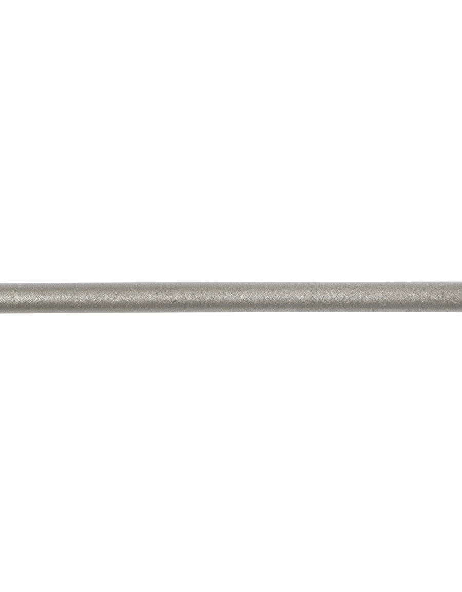 Curtain rod, black and silver, 20 mm, fixed length 120 cm