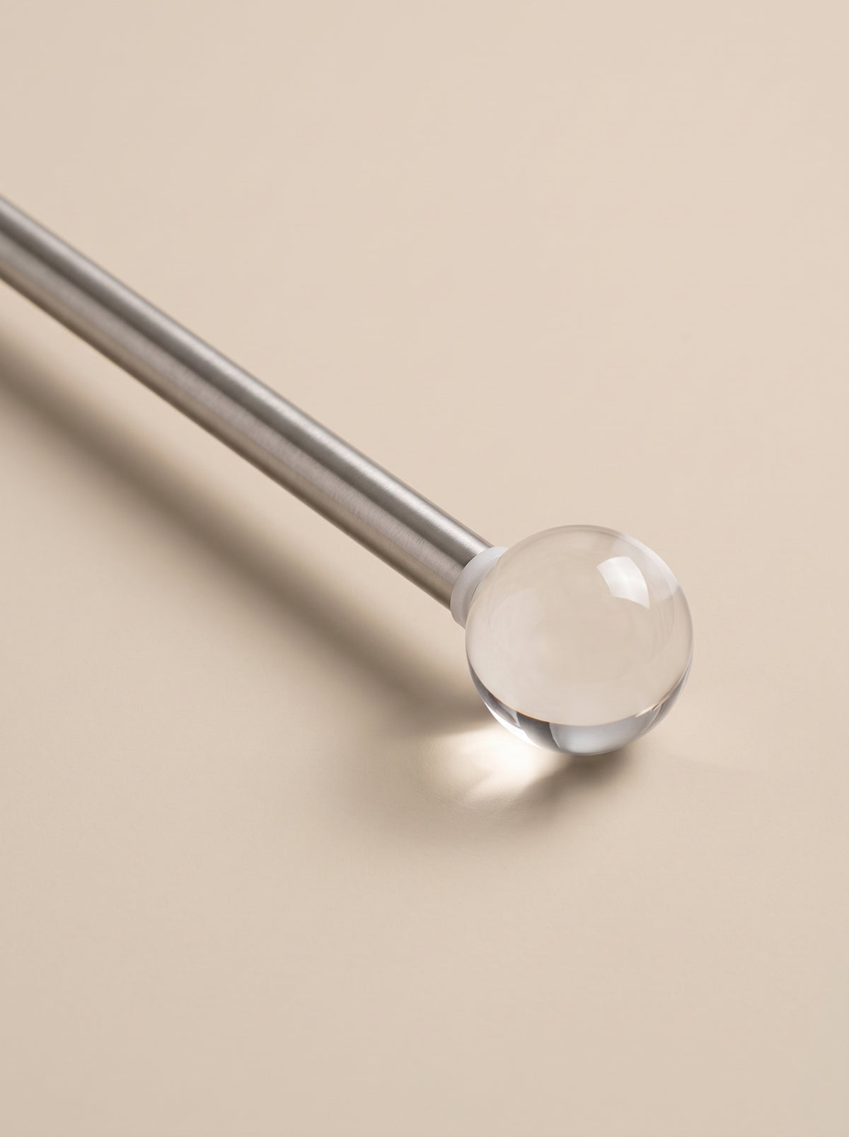 Ändknopp Klara, transparent akryl, 18/20 och 26/28