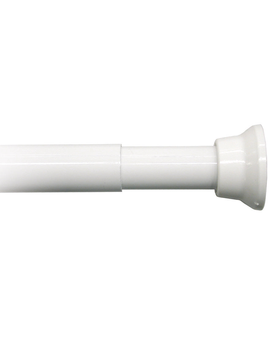 Duschstång Vit lackad aluminium, reglerbar Ø20 mm