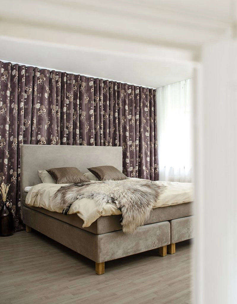 Made-to-measure curtain, room-darkening, Livia, brown