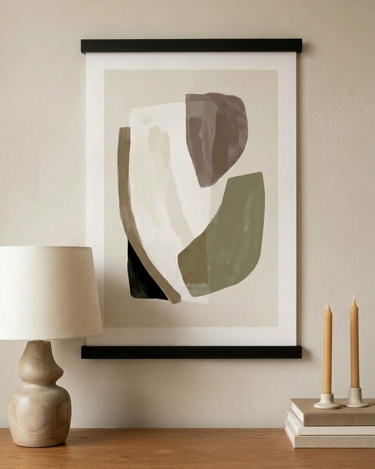 Panellist/posterhängare svart eller vit, 45.5cm, 1 set