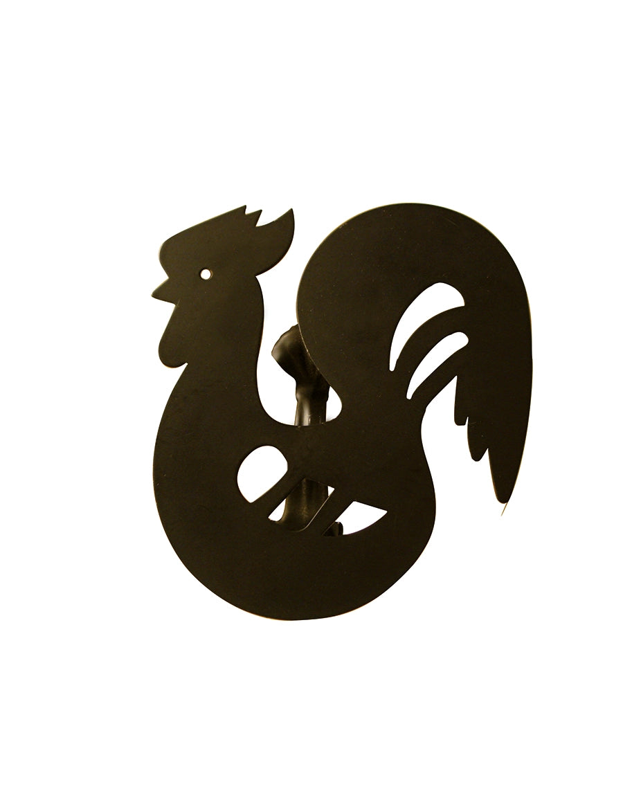 Napkin ring with figurine, rooster