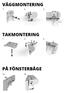 Fusion mörkläggande rullgardin, vit