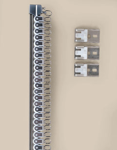 Gardinskena Bendable i varmsilver