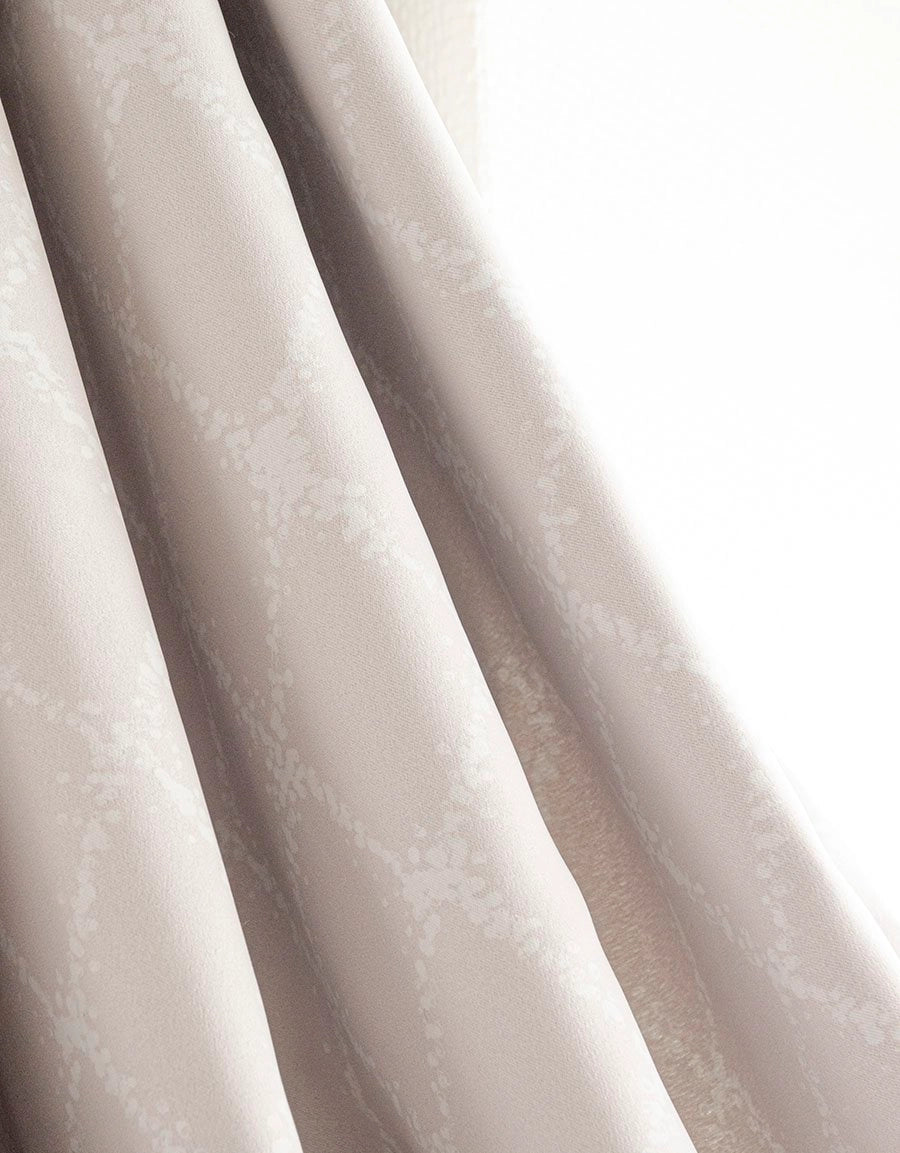 Made-to-measure curtain, room-darkening, Elisa, beige/white