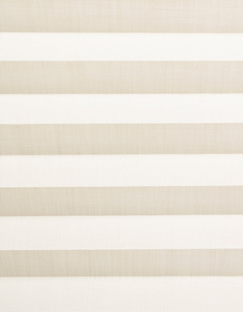 Plisségardin, avskärmande med linnekänsla, Beige