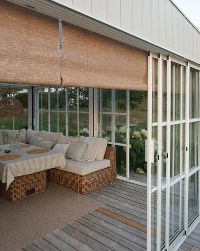 Roll-up blind Sahara, camel, several sizes