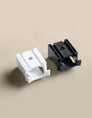 Vitt och svart fäste till gardinskena Alex